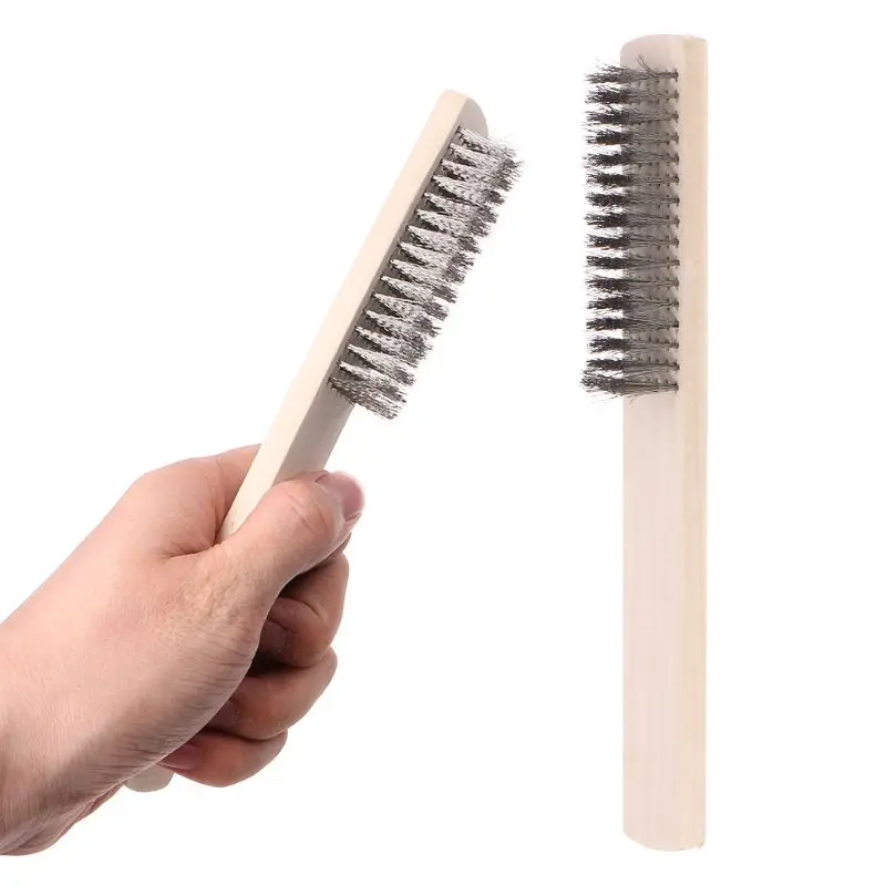 

1pcs Stainless Steel Wire Brush Paint Removal Cleaning Metal Polishing Rust Cleaning Brushes Clean Tools Hand Tools
