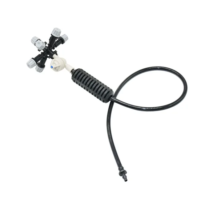 Hanging cross mist sprinkler anti drip misting nozzle water spray greenhouse nozzles for cooling 1set 4