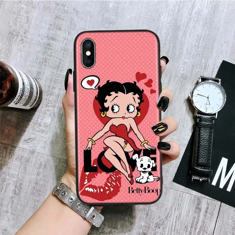 Betty boop винтажный черный чехол для телефона huawei mate 30 20 10 P30 P20 P10 Pro Lite P Smart Z роскошный Coque Shell