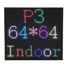 Светодиодный экран P3, 192*192 мм, 64*64 пикселей, 1/32 сканирования, СВЕТОДИОДНЫЙ полноцветный RGB-экран SMD2121, 3 в 1