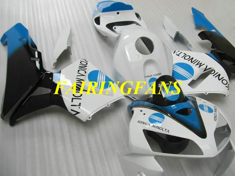 Инжекторный комплект для HONDA CBR600RR F5 05 06 CBR 600 RR CBR 600 RR CBR 600 2005 2006 белая, голубая обшивка комплект+ подарки HG41