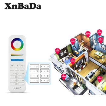 

Milight FUT089 8-Zone RGB+CCT Remote Controller Brightness Adjustable 2.4G Wireless Transmitting Work With 2.4G LED Bulb