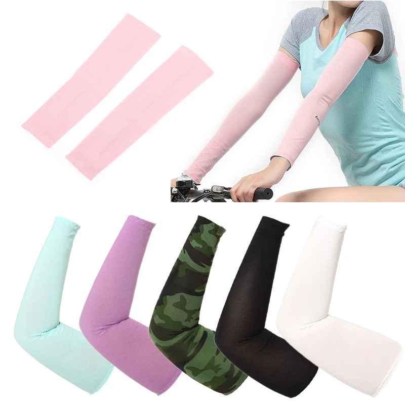 1 пара охлаждающих УФ нарукавников солнцезащитный чехол половина руки Гольф