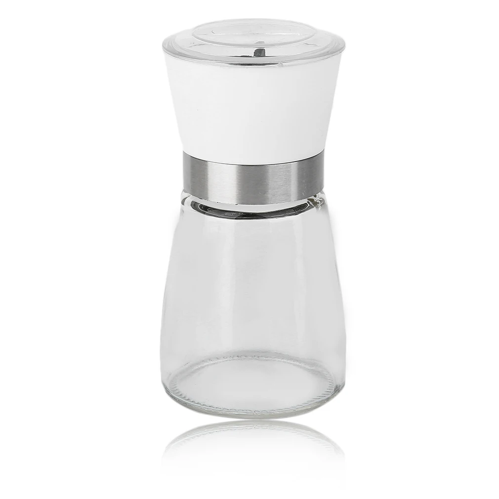 

2017 Home Kitchen Accessories Stainless Steel Glass Manual Pepper Salt Spice Mill Grinder Pepper Grinder Spice Container