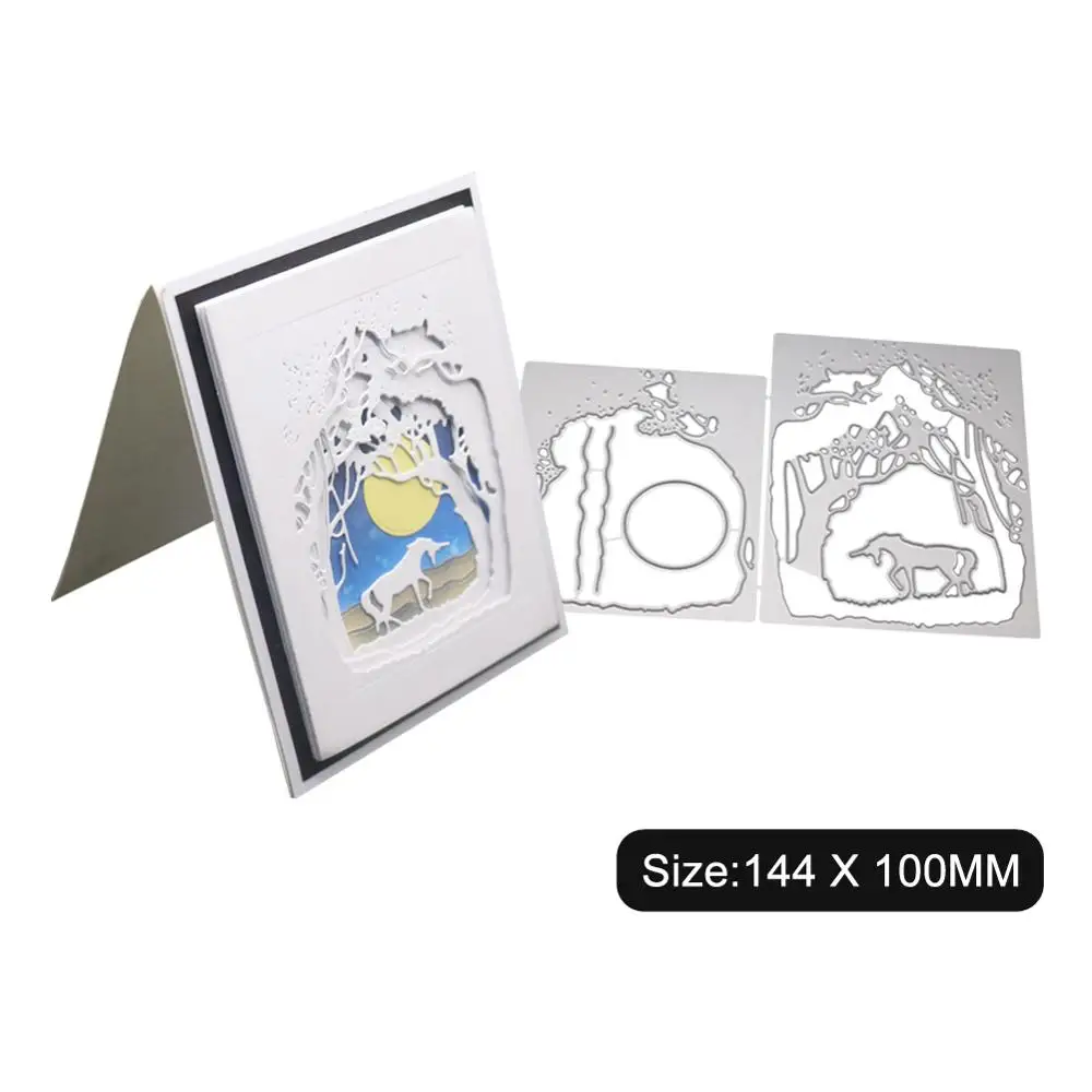 

Unicorn Under Moonlight E Cutting Dies New Mold in Metal Mold for Card Making Cutting Mold Metal Molds Forhalloween Dies 2019new