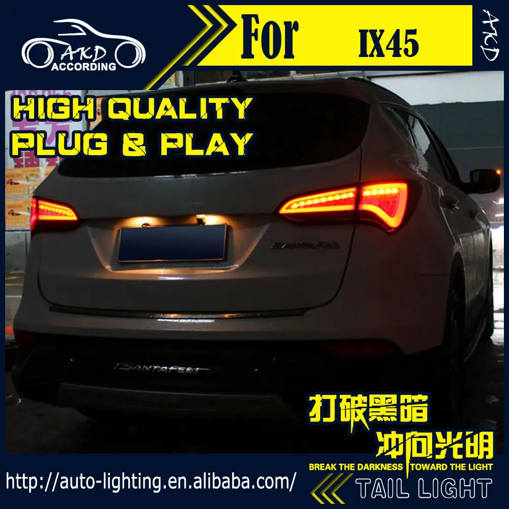АКД стайлинга автомобилей хвост лампа для Hyundai IX45 светильник s нового Santa Fe