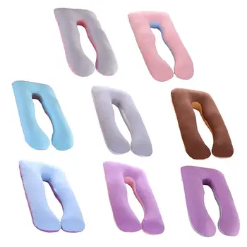 

70*130 cm Big Size Pure Cotton Fabric Multifunction Pregnancy Pillow Case Cotton Comfort Soft Cover U-Type for Maternity Women