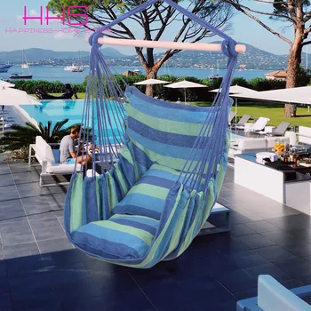 

1Pcs Home Comfortable Hanging Chair Garden Swings Hammock Bohemia Cotton Rope Chair Beach Camping Indoor Balcony Hanging Chair