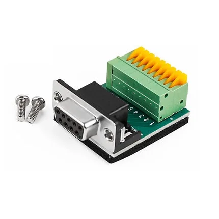 

RS485/422/232 no-weld 9-pin terminal block 9-hole universal 9P no-screw