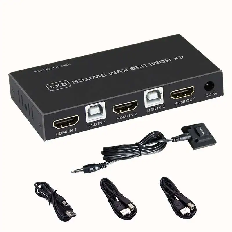 Квм-переключатель 4 K HDMI 2 в 1 выход USB HDMI1.4 квм-переключатель сплиттер Поддержка