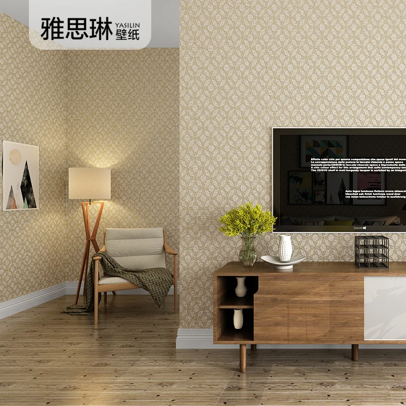 good quality Nordic wall paper pure color 3D stereo lattice wallpaper home living room bedroom hotel modern minimalist