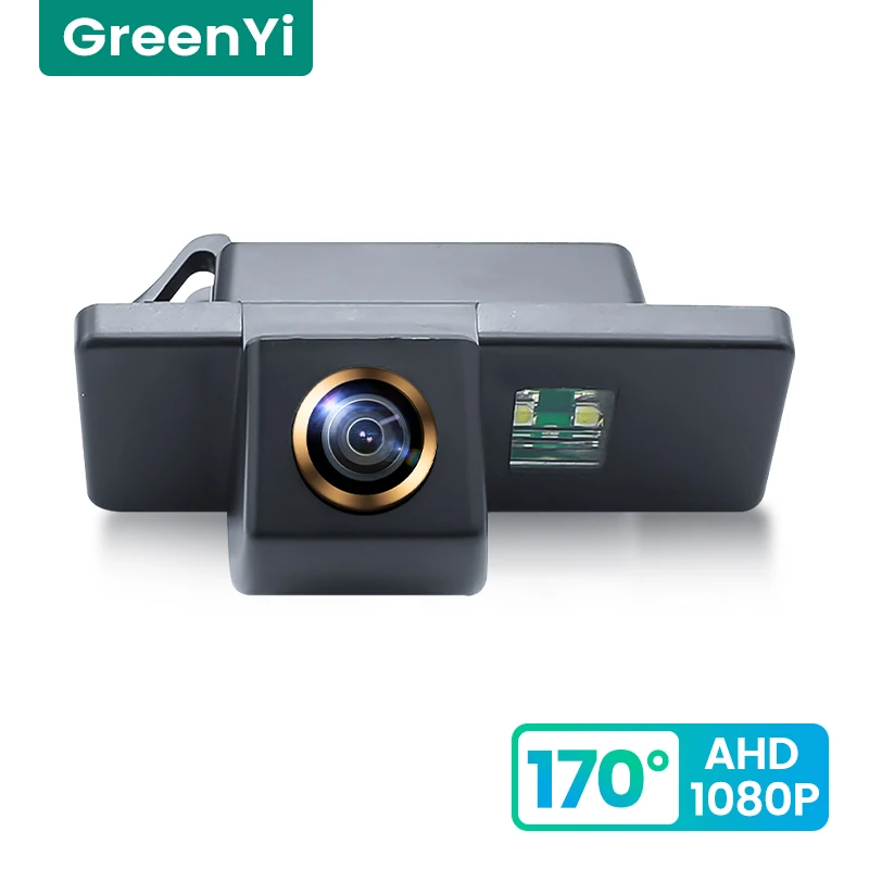 GreenYi 170° HD 1080P Car Rear View Camera for NISSAN QASHQAI X-TRAIL X TRAIL Night Vision Reverse Reversing 4 pin Vehicle AHD