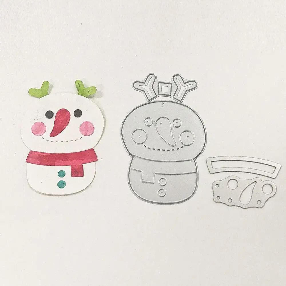 

Cartoon Christmas Snowman Metal Cutting Dies Stencil For Scrapbooking Album Photo Paper Cards Crafts Handmade New 2019 Die Cut