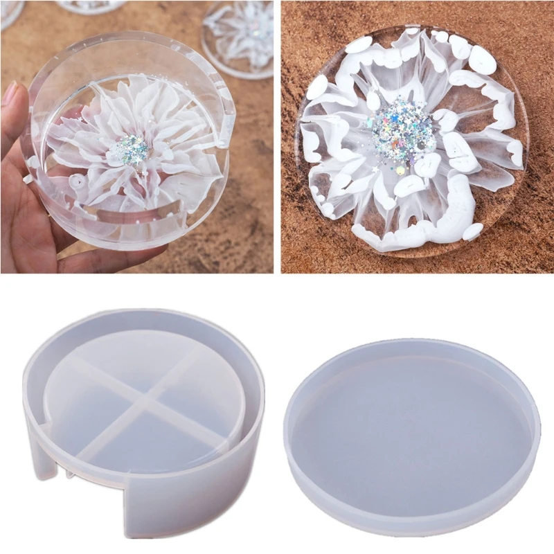 Coaster Display Stand Resin Casting Mold Hold Up To 4 Coaster With