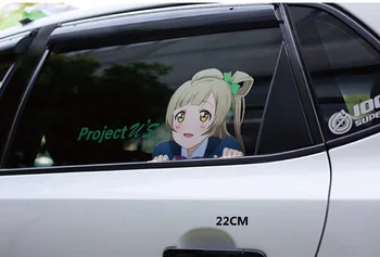 

LEFT SIDE Cartoon Anime Cute Sticker Body Scratch Waterproof Sunscreen Car Sticker Decoration