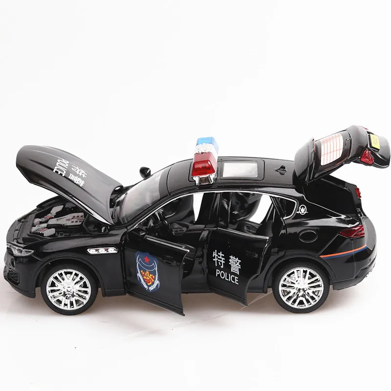 Diecast Model Police Car Martha Levante 1/32 Metal Alloy High Simulation Cars Lights Toys Vehicles For Kids Gifts For Children Diecast Model Police Car Martha Levante 1/32 Metal Alloy High Simulation Cars Lights Toys Vehicles For Kids Gifts For Children