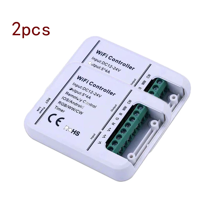 1/2/4/10 шт./компл. 4A* 5CH RGB/WW/CW Светодиодный WI-FI Управление; IOS Android Smart Link таймер музыка Управление смарт продукты питания и напитки - Комплект: 2pcs