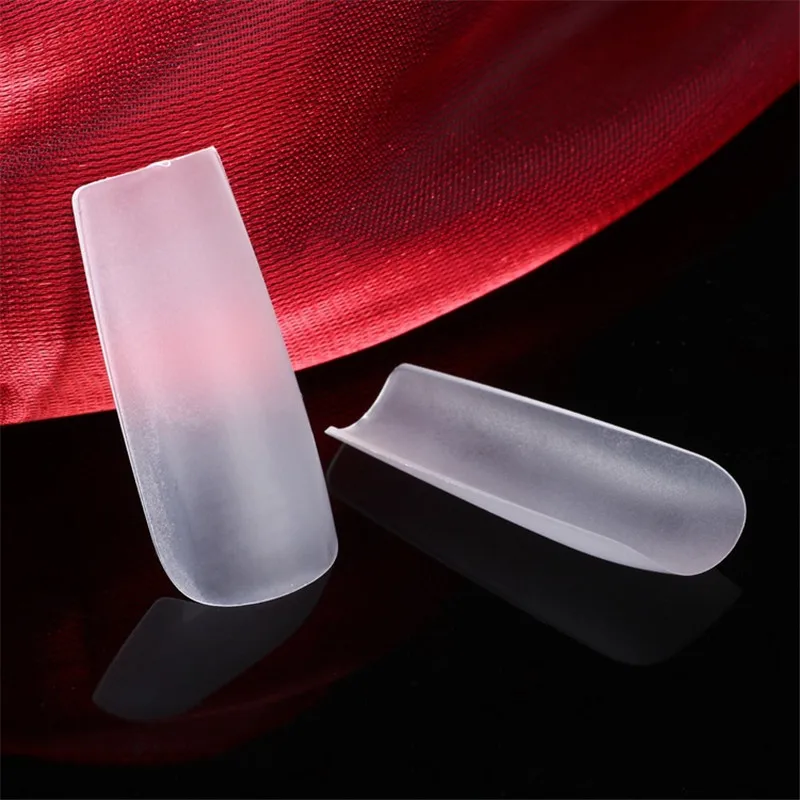 Ultin-thin 400 шт чистые натуральные белые накладные ногти из акрила Frech Faux Ongles Длинные Поддельные Типсы для маникюра ногтей советы 20#924