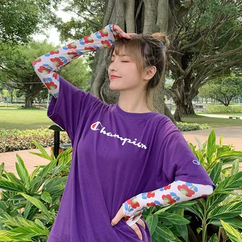 

Newest Arrival Women Ice Silk Sleeves Sun-Proof Skin Protector Summer Arm Cooling Outdoor Sports Forearm Cover