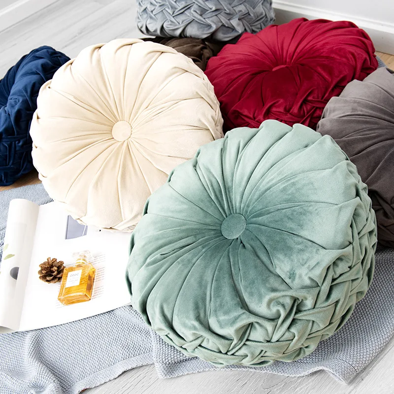 Thicken Soft Throw Pillow Round Office Chair Cushion Floor Seat Mat Cushions Multicolor Sofa Seat Cushion Home Decor Sit Pad 1pc