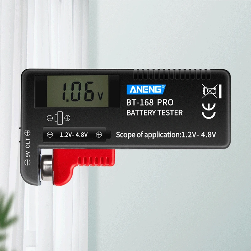 Мини тестер емкости литиевых батарей 1 2 4 8 в AA/AAA/C/D|Тестеры аккумуляторов| |