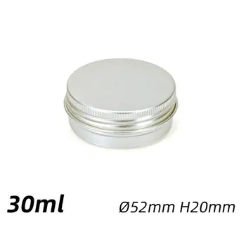 

1 oz 24 pcs Aluminum Empty Tins Cans Cosmetic Sample Containers with Screw Lid 28GA
