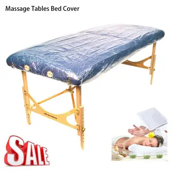 

High Quality 100pcs/Set Spa Bed Sheets Disposable Massage Table Sheet Waterproof Bed Cover Transparent Plastic Bedding Article