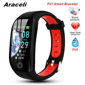 

F21 Smart Bracelet Color Screen Blood Pressure Oxygen Heart Rate Monitor GPS Motion Track SmartBracelet Band F21 Smart Bracelet
