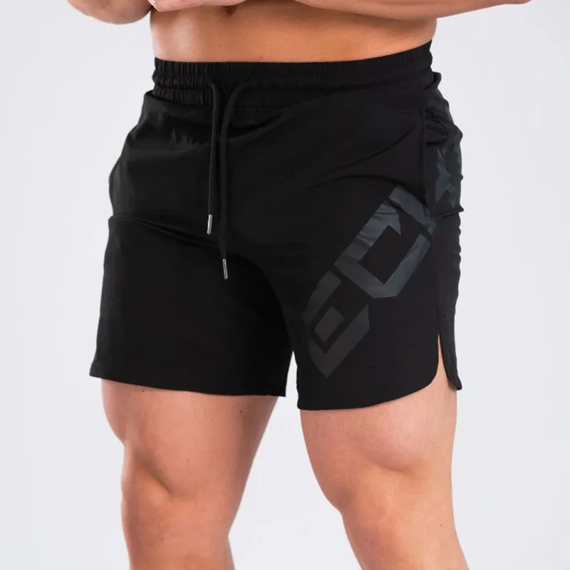 Mens summer new fitness shorts Fashion compression quick drying Bodybuilding Joggers Slim fit clothing | Мужская одежда