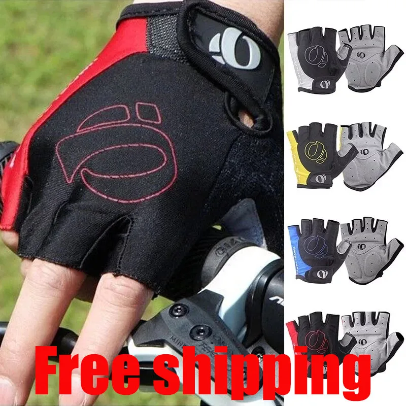Guantes de Ciclismo de medio dedo para hombre y mujer, de Gel, antideslizantes, transpirables, para ciclismo de montaña o carretera, 1 par