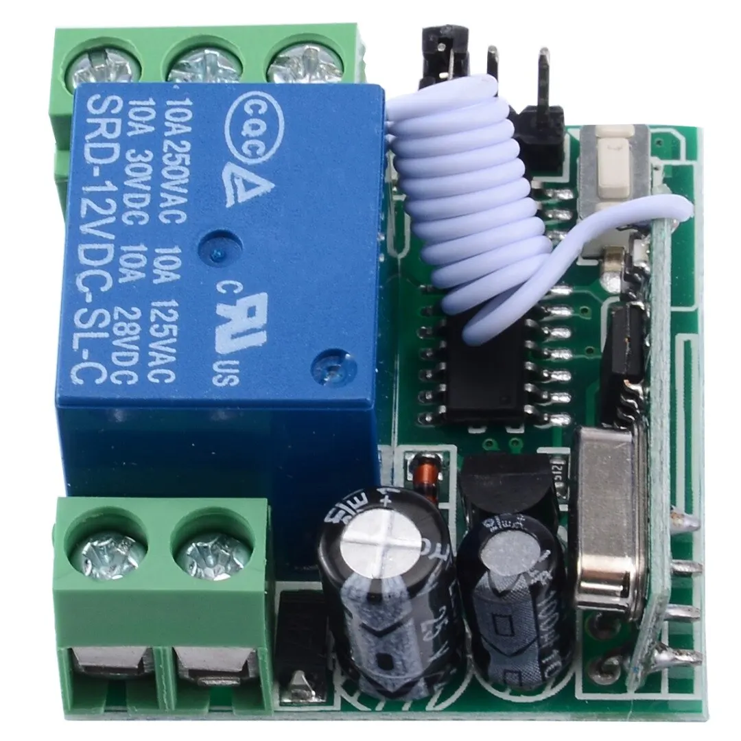 DIY Wireless Relay Remote Control Switch Receiver Transmitter Light Garage Door Opener Switches DC 12V