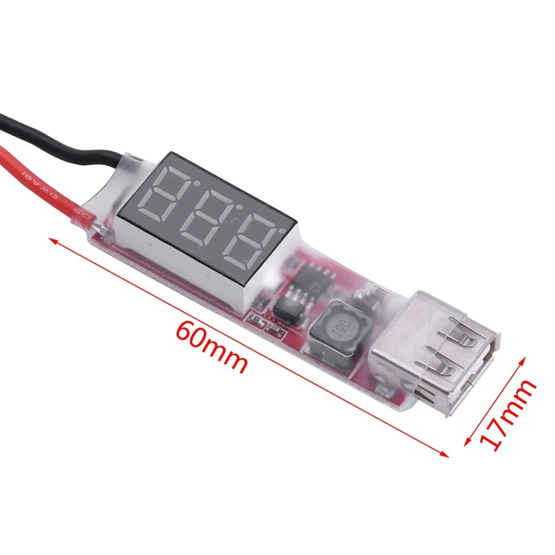 IG-RC игрушки и хобби батарея и зарядное устройство-2 S-6 S к USB адаптер преобразователя питания с цифровым дисплеем 5V 2A-T вилка-1x2 S-6 S Li