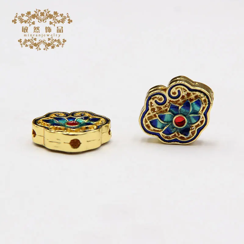 Аксессуары cloisonne 18 Sub браслеты идут назад Bluing аксессуары DIY Браслеты свитер цепь распорка бусины