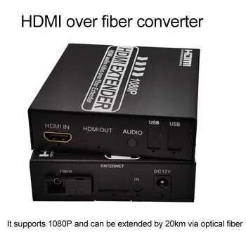 

hdmi extender over fiber optic Transmission Support 1080P @ 60Hz, 1080i @ 60Hz