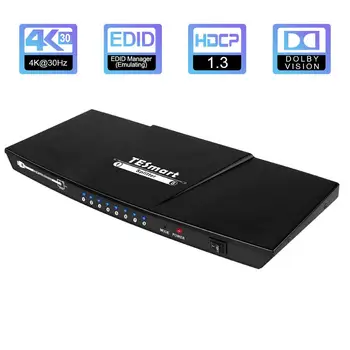 

TESmart 1 in 8 Out 4Kx2K HDMI Selector with Extracted S/PDIF Audio Output 10Gbps Data