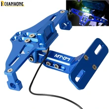 For Yamaha MT07 MT-07 2013 Motorcycle Accessories License Plate Bracket Holder Frame Number Plate