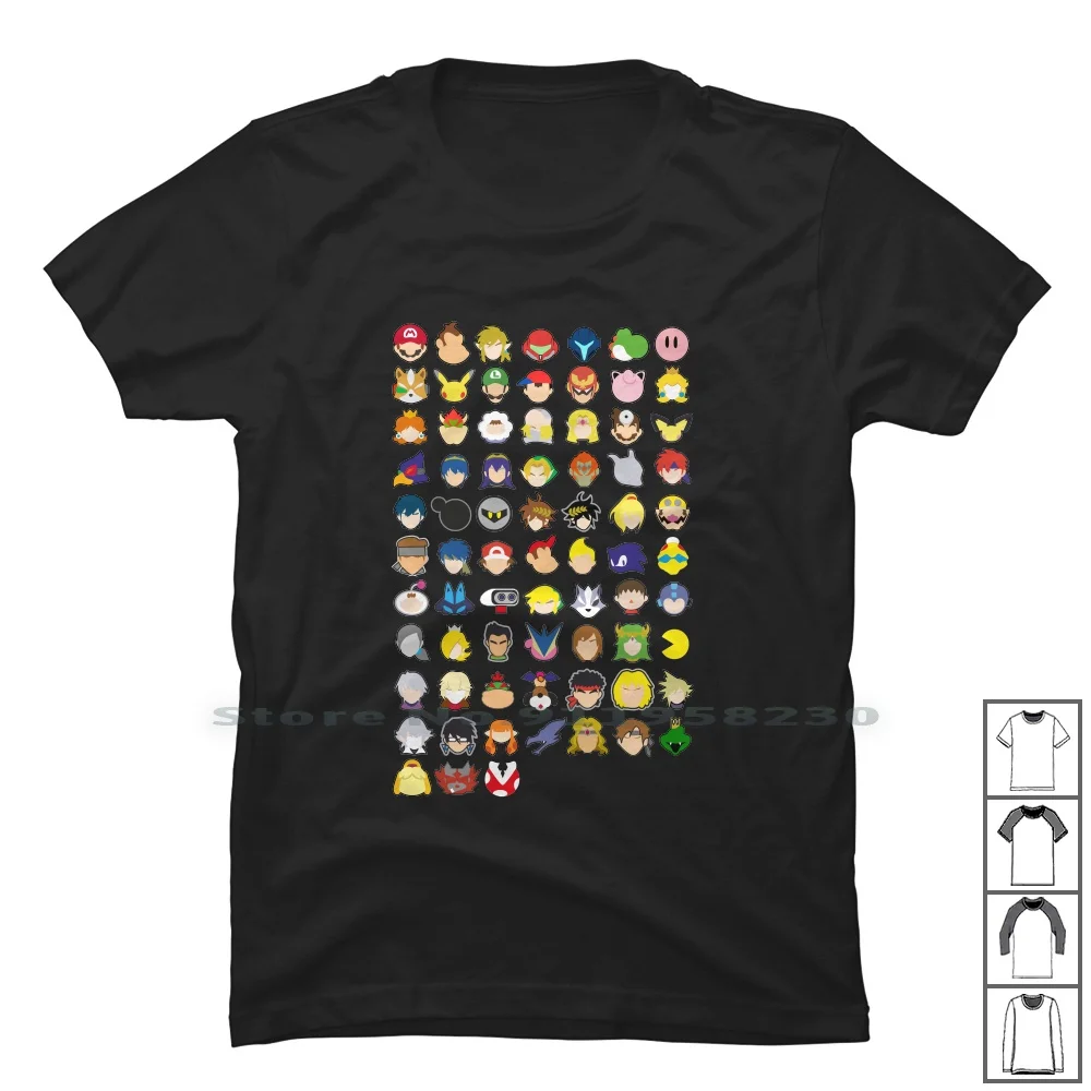 Smash Bros Ultimate Life Stocks T Shirt 100% Cotone Console Per Videogiochi Videogioco Ultimate Console Stocks Trick Games Stock