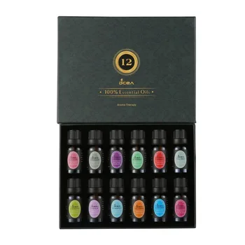 

12Pcs/set Pure Natural Aromatherapy Oils Kit 10ml For Humidifier Water-soluble Fragrance Oil Massage Essential Oil Set