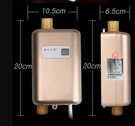 3800 Вт Электрический водонагреватель мгновенный Tankless водонагреватель 110 В/220 В 3,8 кВт температурный дисплей нагревательный душ Универсальный