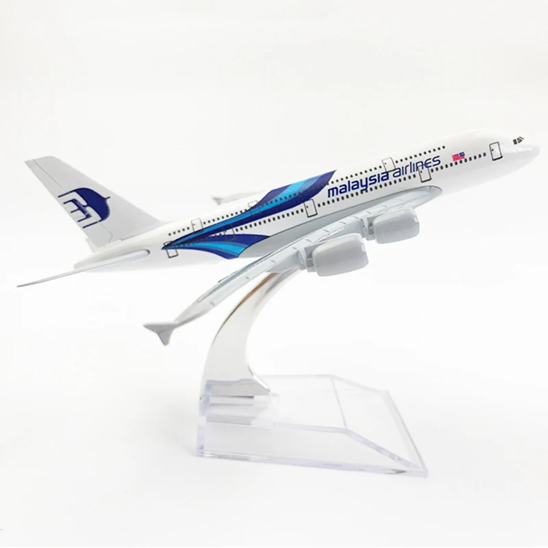 1/400 металлический Airbus A380 модель самолета Малайзия авиалиний Литой Сплав самолета игрушечные самолеты для детей подарок на день рождения