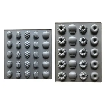 

2Pcs Handmade Cakecup Fruit Fondant Silicone Mold Chocolate Cake Candy Cookie Baking Mould Pan Baking Tools Sugar Craft