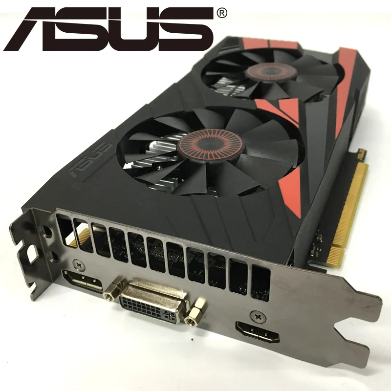 Видеокарта ASUS, оригинал GTX950, 2 ГБ 128 бит GDDR5 графические платы для nVIDIA, видеоадаптеры Geforce GTX 950, б/у, для игр 1050 750 TI-4