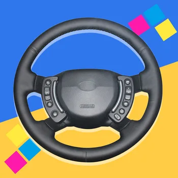 

Auto Braid On The Steering Wheel Cover for Land Rover Range Rover 2003-2012 DIY Car Covers Interior Accessories Car-styling