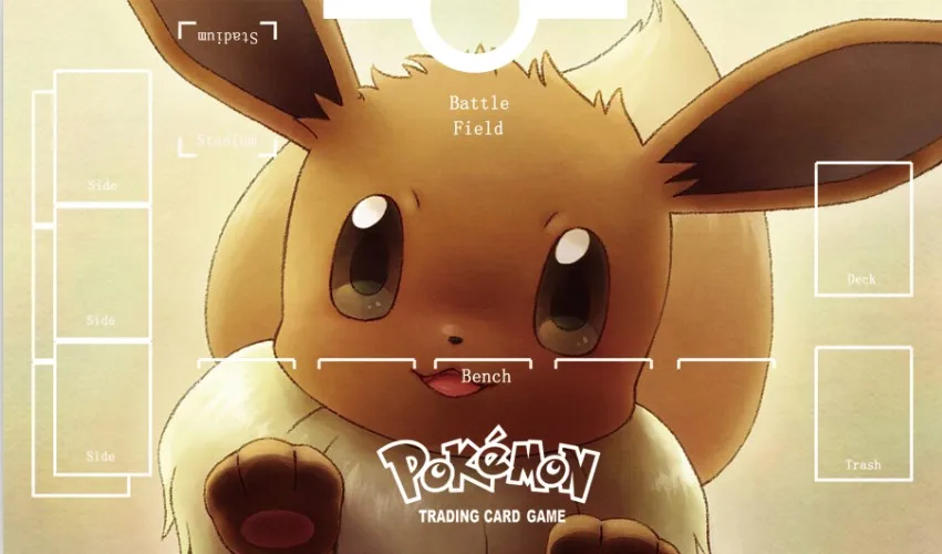 Takara Tomy PTCG аксессуары Покемон карточная игра стол Playmate милые Eevee игрушки для детей