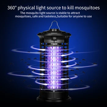 

EU/US Plug Electronic Mosquito Lamp Mosquito Photocatalytic Insect Killer Ultrasonic Pest Repeller