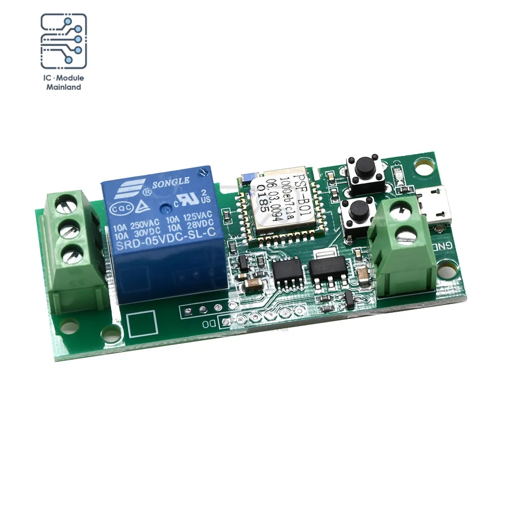 

DC 5V USB 1 Channel WIFI Remote Control Relay Switch Module Timer Wireless Remote Control for iPhone Android APP Smart Home
