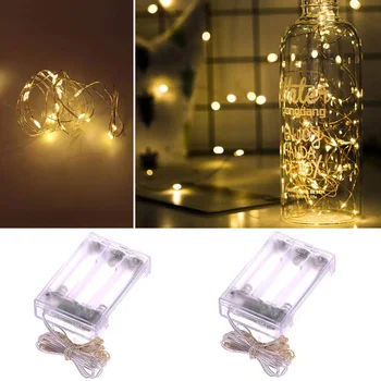 

Led String Lights 1-10M Battery Operated Copper Wire Fairy Lights Holiday Garland for Christmas Tree Wedding Party Decoration