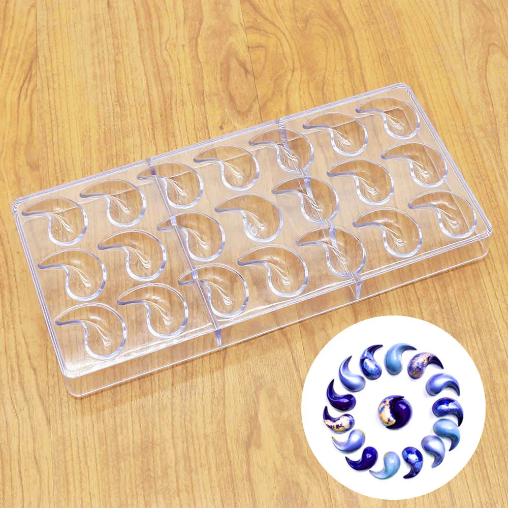Polycarbonate Chocolate Mold English Letter Chocolate Plastic Mould Cake Baking Mould Polycarbonate Chocolate Mold Candy Mold - Цвет: Лиловый
