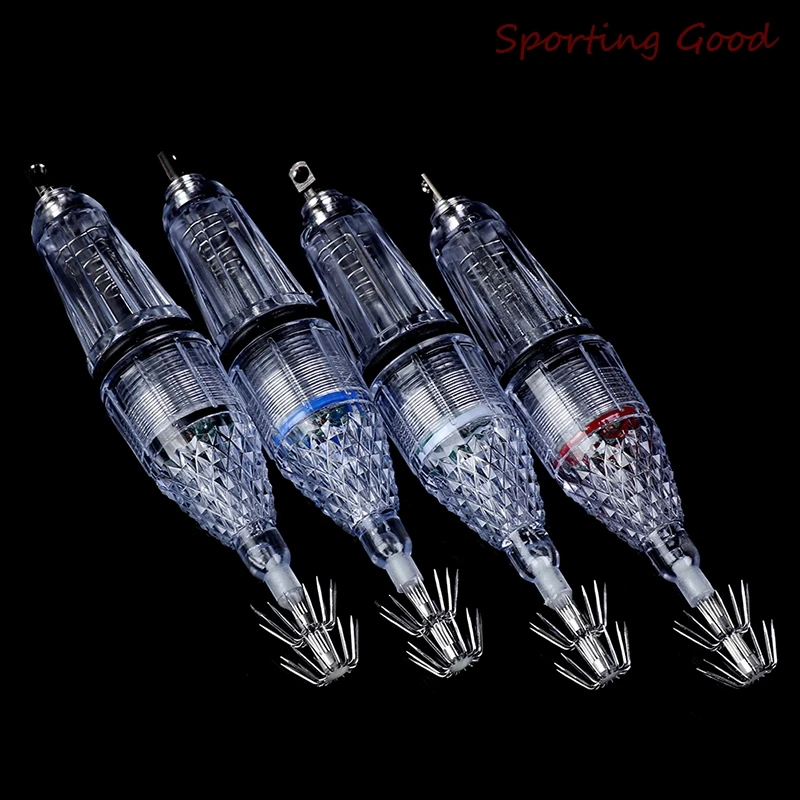 Fishing Light Cuttlefish Lamp Squid Fish Finder 4 Colors Fake Lure Artificial Bait Lake Lures LED Underwater Octopus A