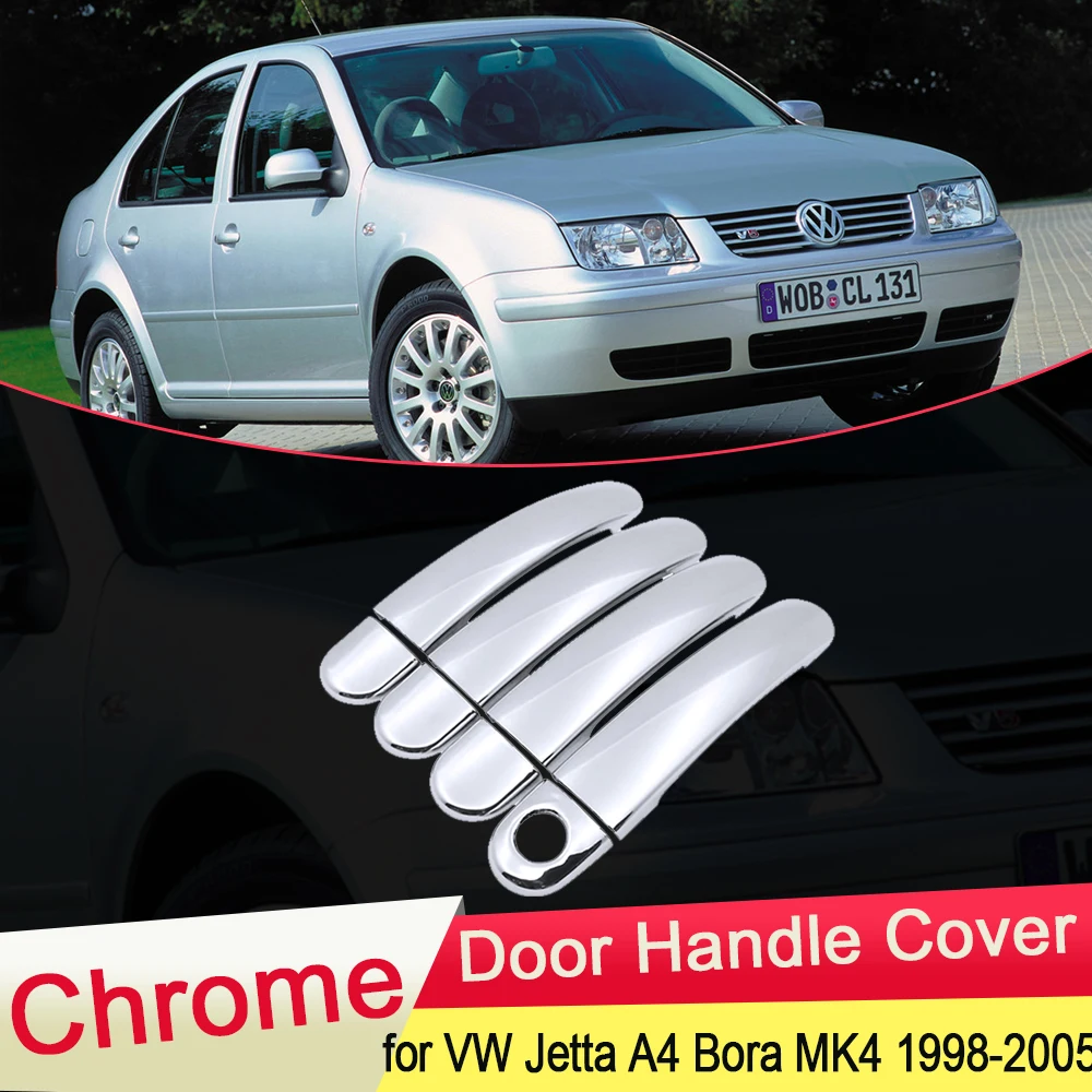 Хромированная накладка на дверную ручку для Volkswagen VW Jetta 4 A4 Bora MK4 1998 1999 2000 2001 2002 2003